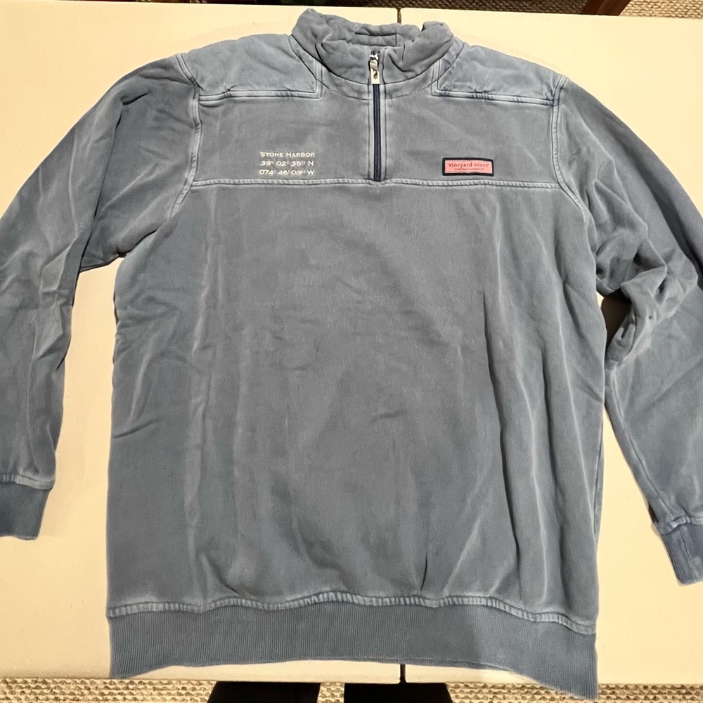 Grayish Blue Vineyard Vines Stone Island Shep Shirt Size M